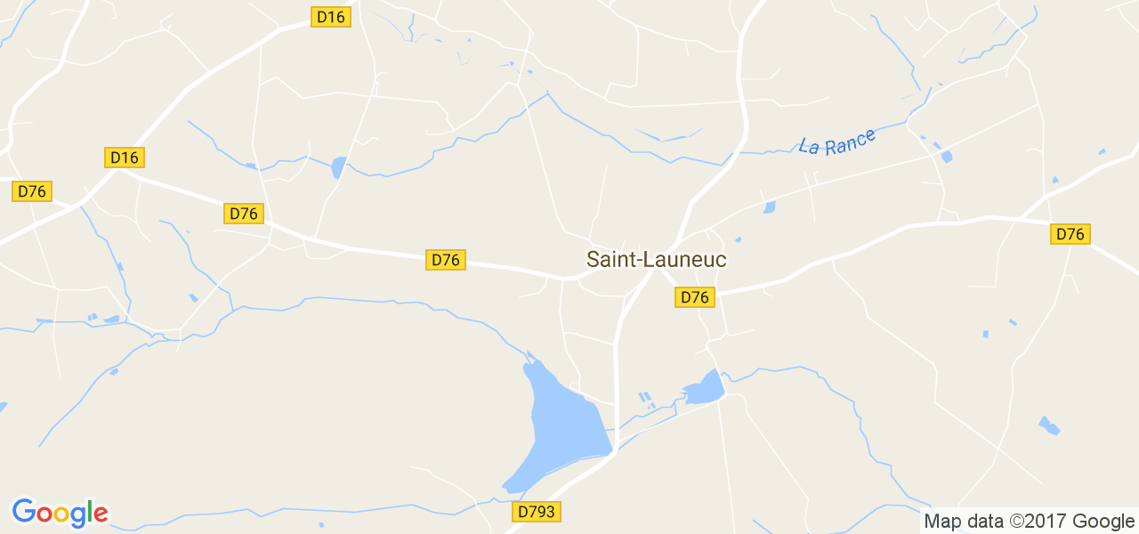 map de la ville de Saint-Launeuc