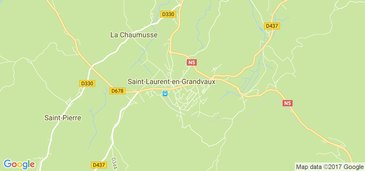 map de la ville de Saint-Laurent-en-Grandvaux