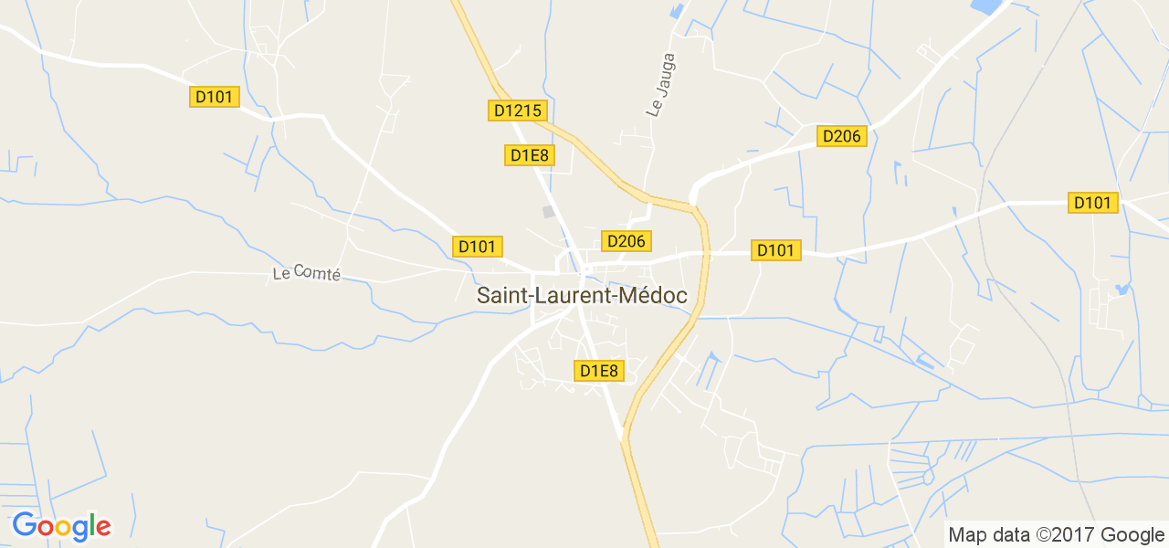 map de la ville de Saint-Laurent-Médoc