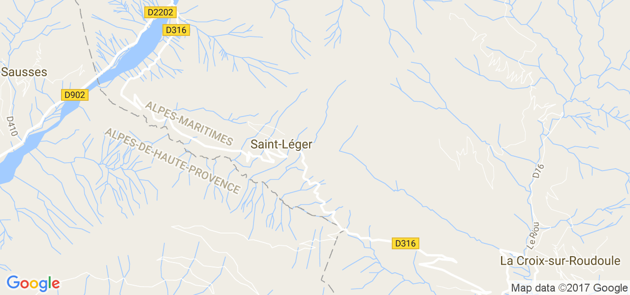 map de la ville de Saint-Léger