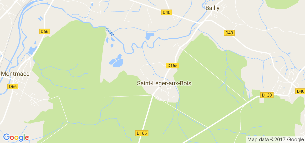 map de la ville de Saint-Léger-aux-Bois