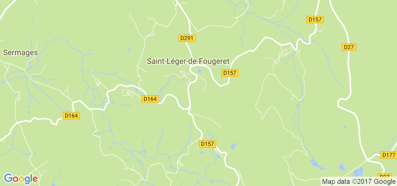 map de la ville de Saint-Léger-de-Fougeret