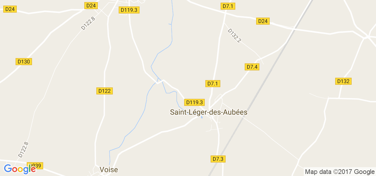 map de la ville de Saint-Léger-des-Aubées