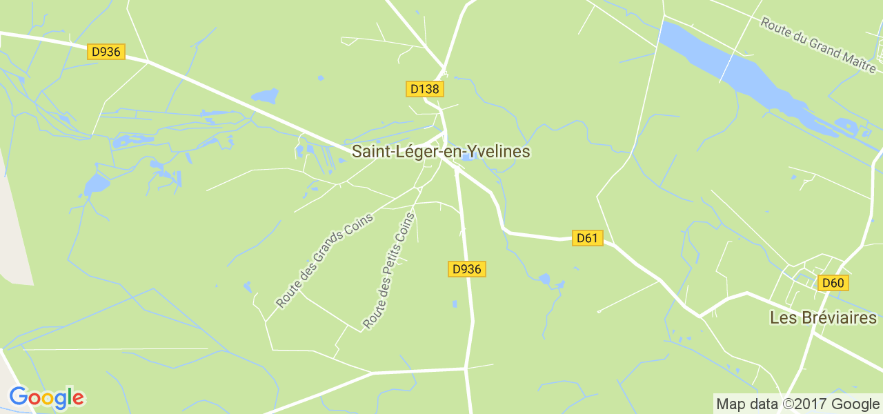 map de la ville de Saint-Léger-en-Yvelines