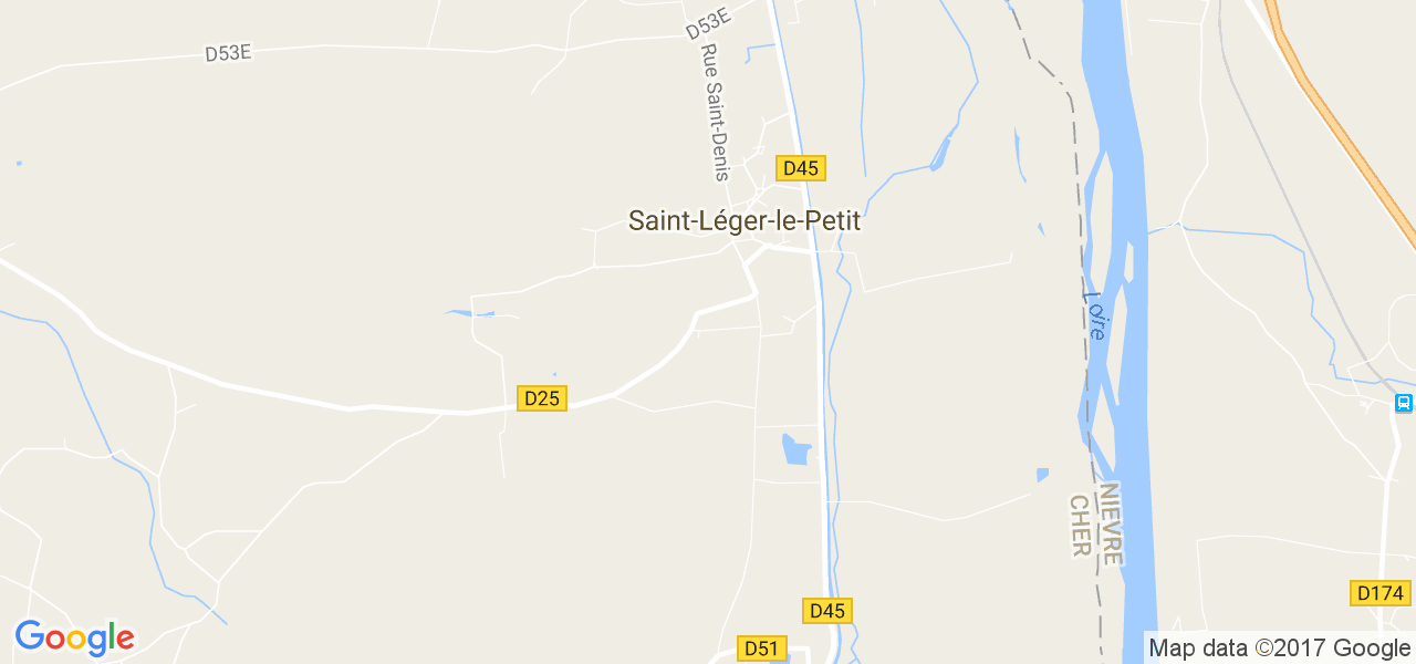 map de la ville de Saint-Léger-le-Petit