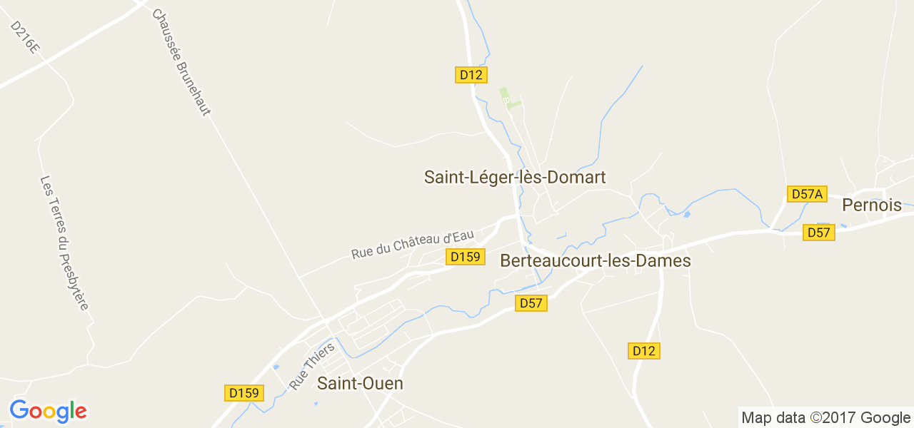 map de la ville de Saint-Léger-lès-Domart