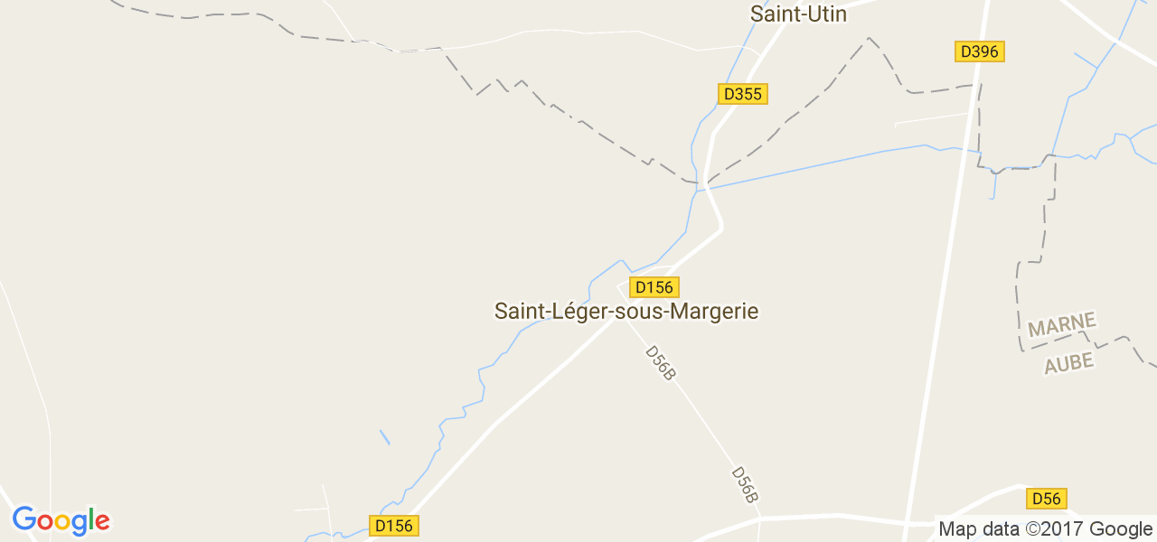 map de la ville de Saint-Léger-sous-Margerie