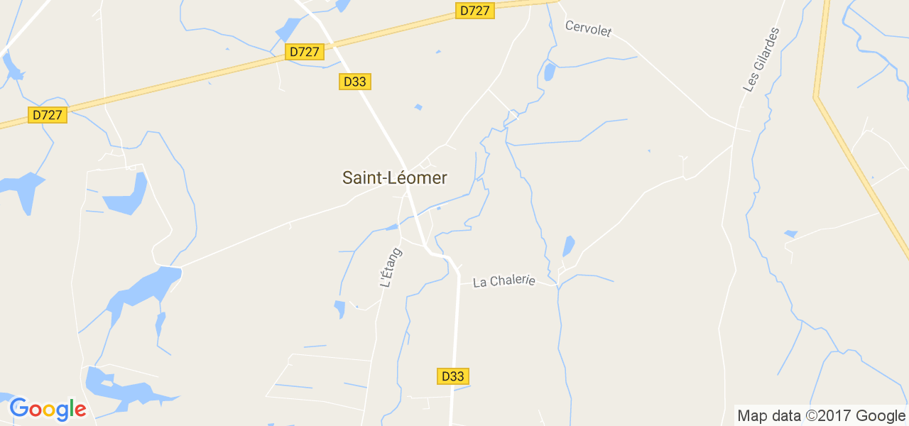 map de la ville de Saint-Léomer