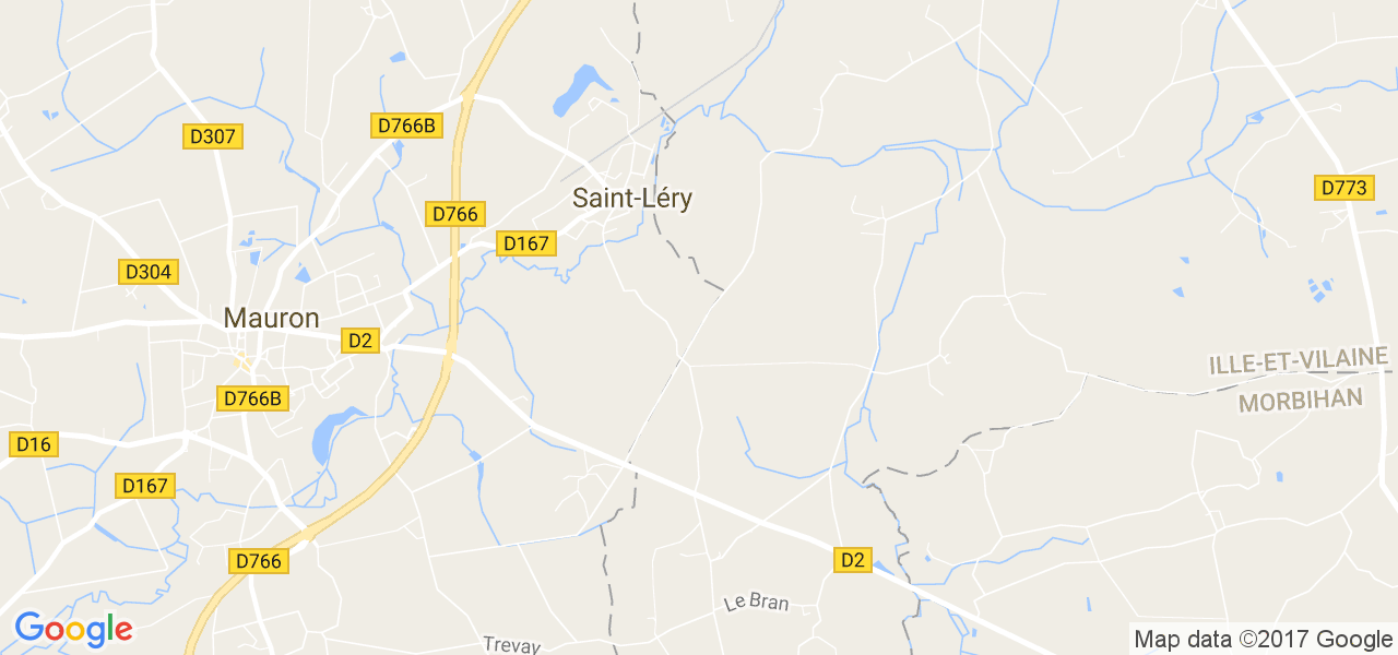 map de la ville de Saint-Léry