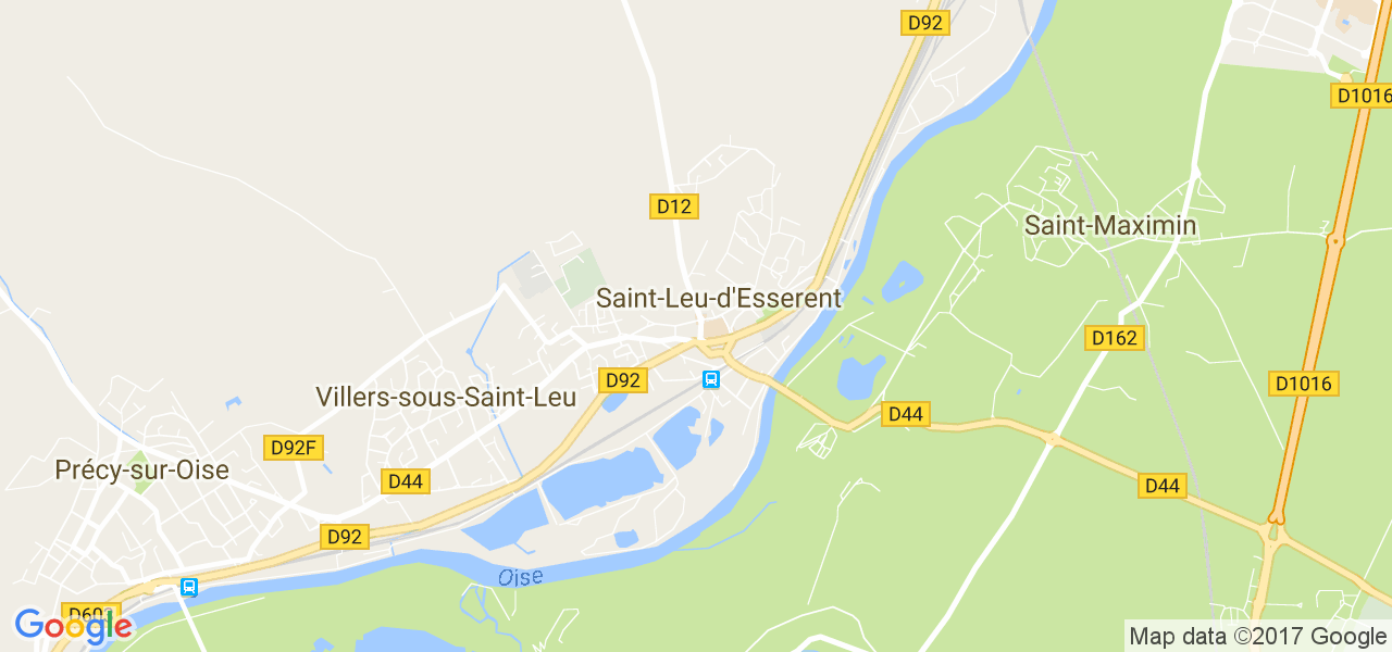 map de la ville de Saint-Leu-d'Esserent