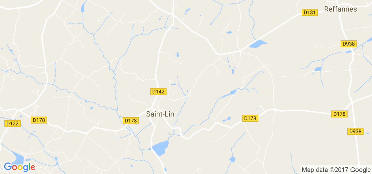 map de la ville de Saint-Lin