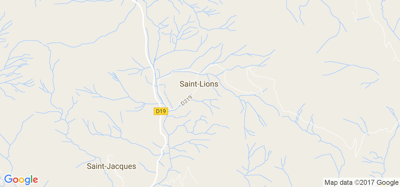 map de la ville de Saint-Lions