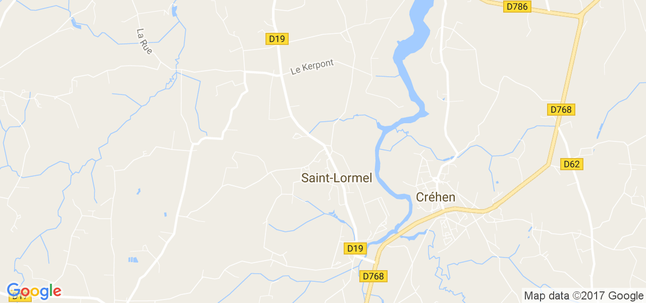 map de la ville de Saint-Lormel