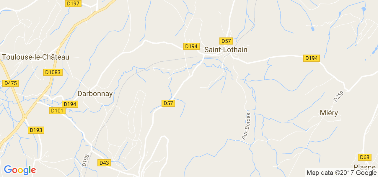 map de la ville de Saint-Lothain