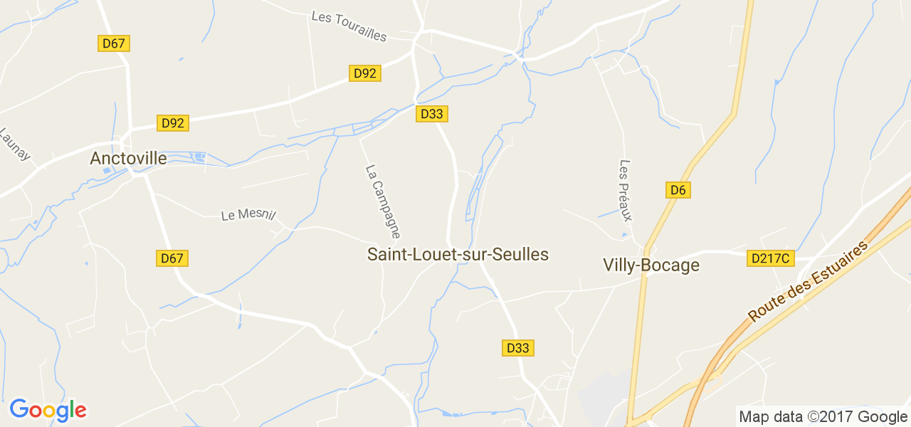 map de la ville de Saint-Louet-sur-Seulles