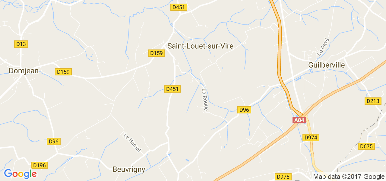 map de la ville de Saint-Louet-sur-Vire