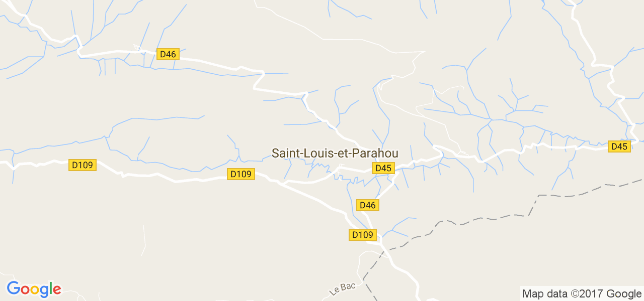 map de la ville de Saint-Louis-et-Parahou