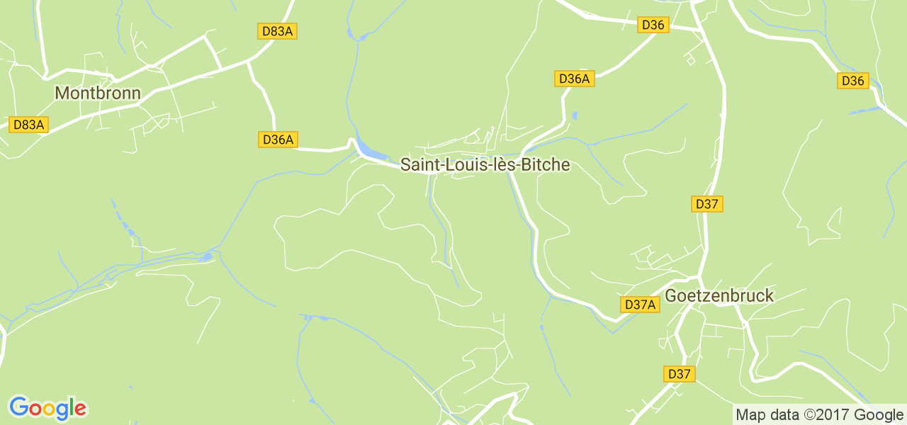 map de la ville de Saint-Louis-lès-Bitche