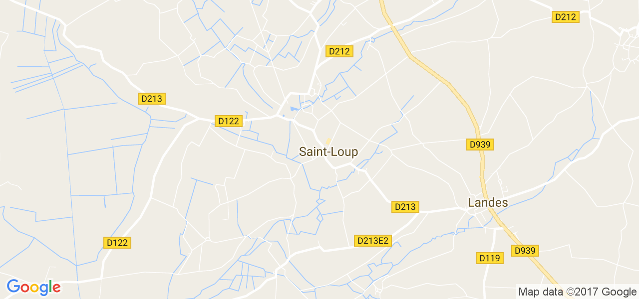 map de la ville de Saint-Loup