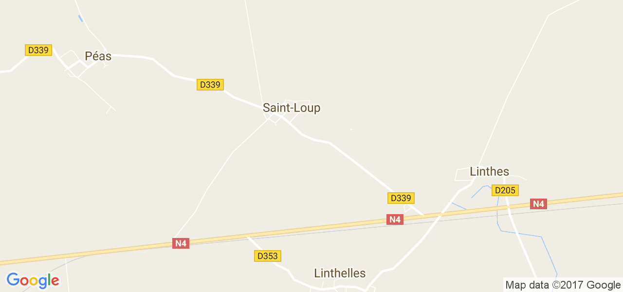 map de la ville de Saint-Loup