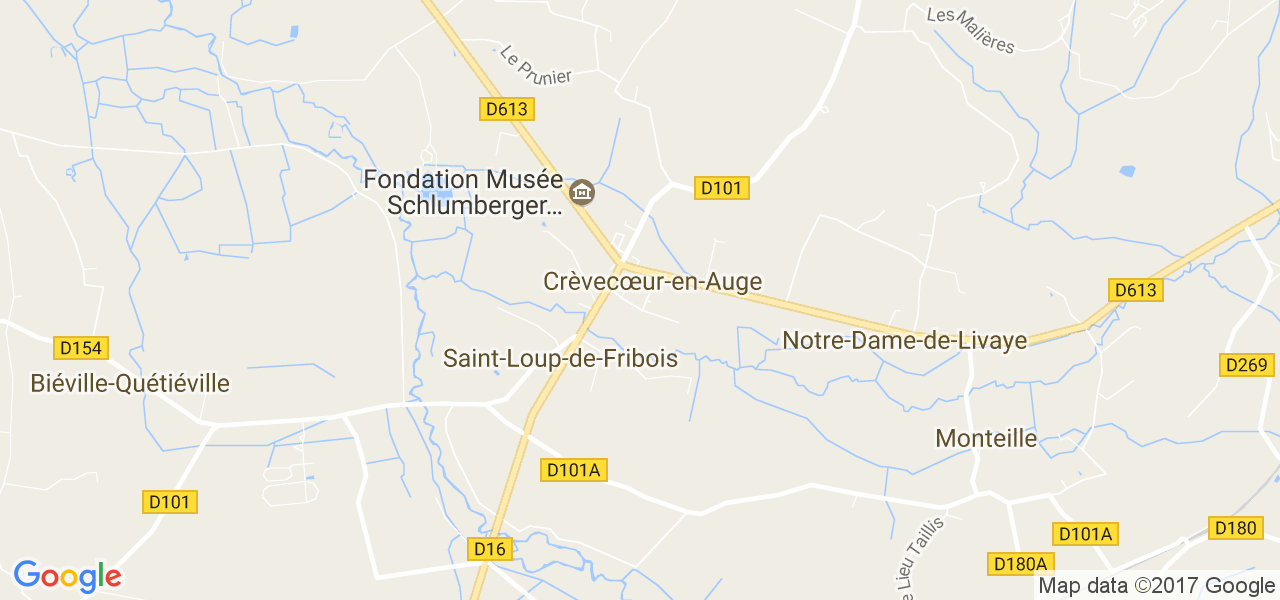 map de la ville de Saint-Loup-de-Fribois