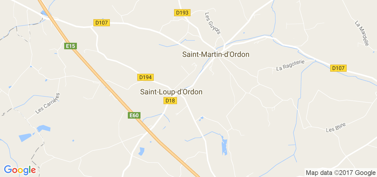 map de la ville de Saint-Loup-d'Ordon