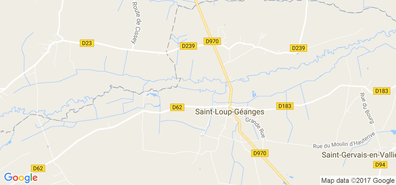 map de la ville de Saint-Loup-Géanges