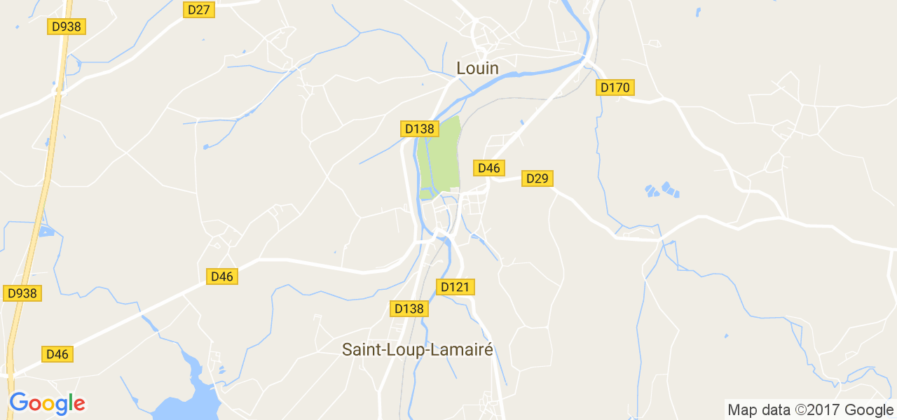 map de la ville de Saint-Loup-Lamairé