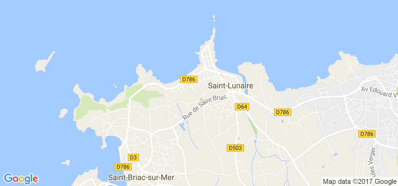 map de la ville de Saint-Lunaire