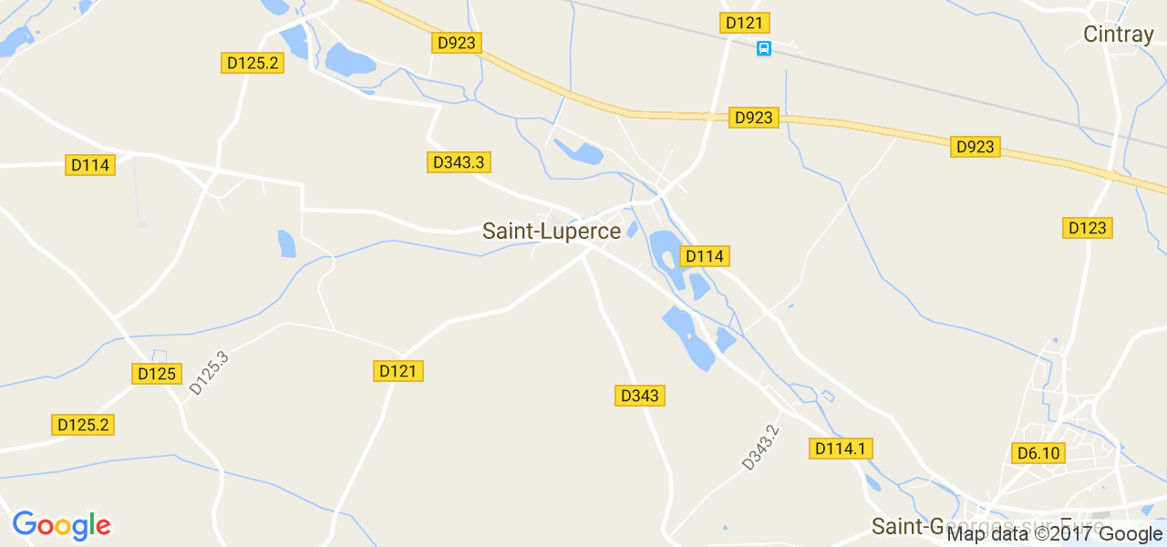 map de la ville de Saint-Luperce