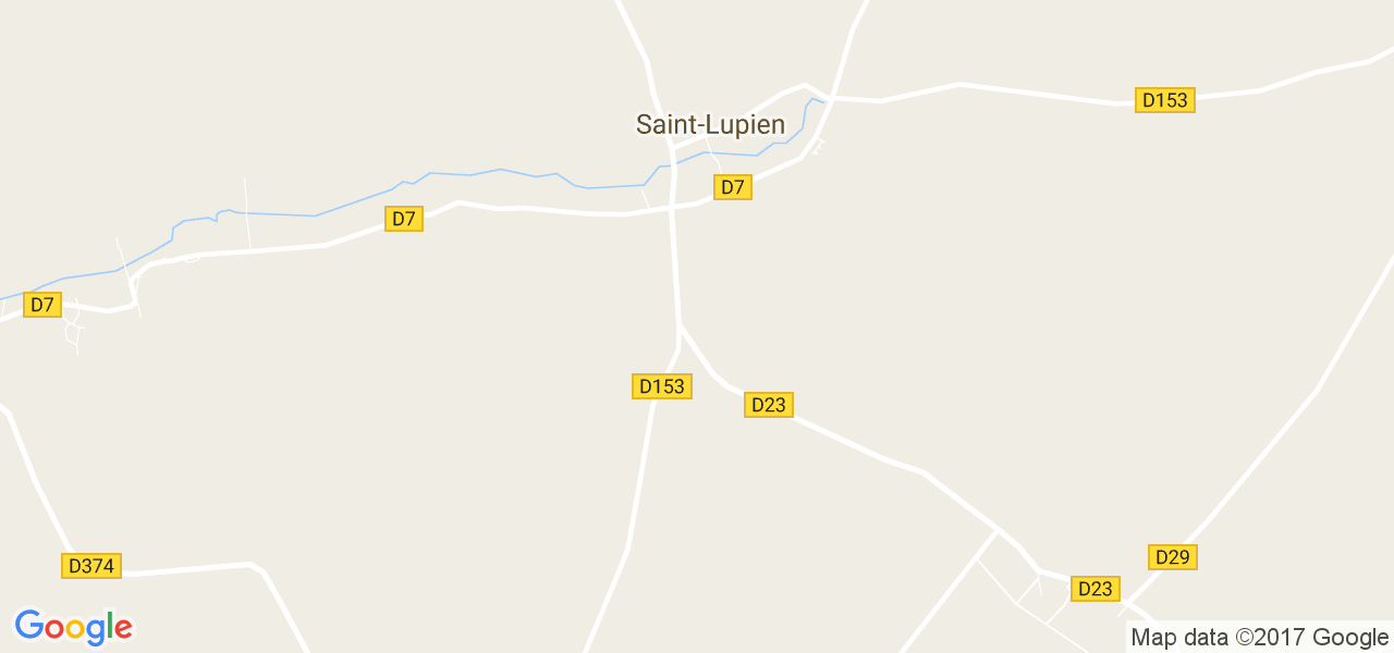 map de la ville de Saint-Lupien