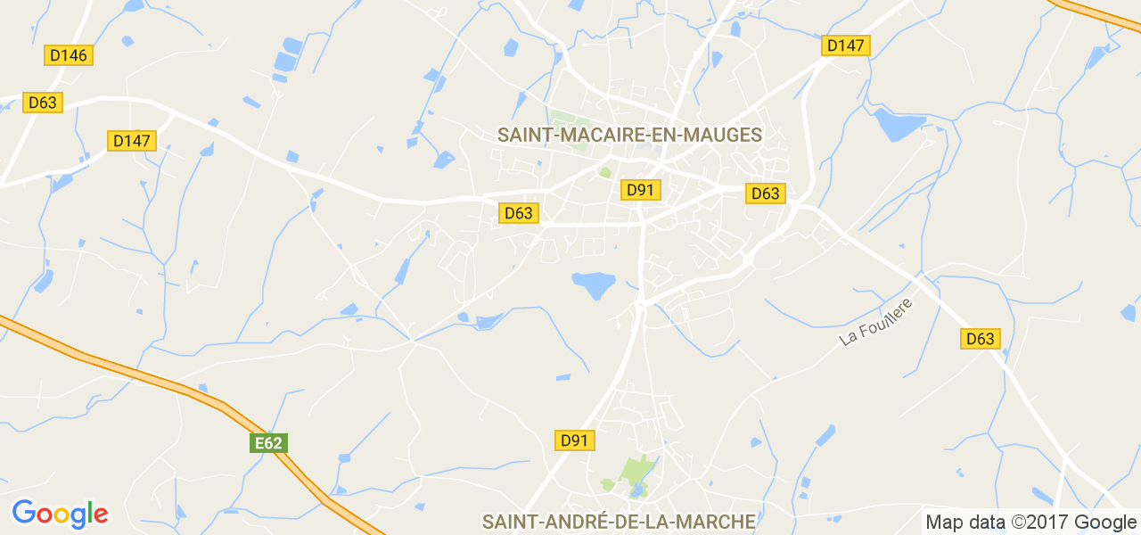 map de la ville de Saint-Macaire-en-Mauges