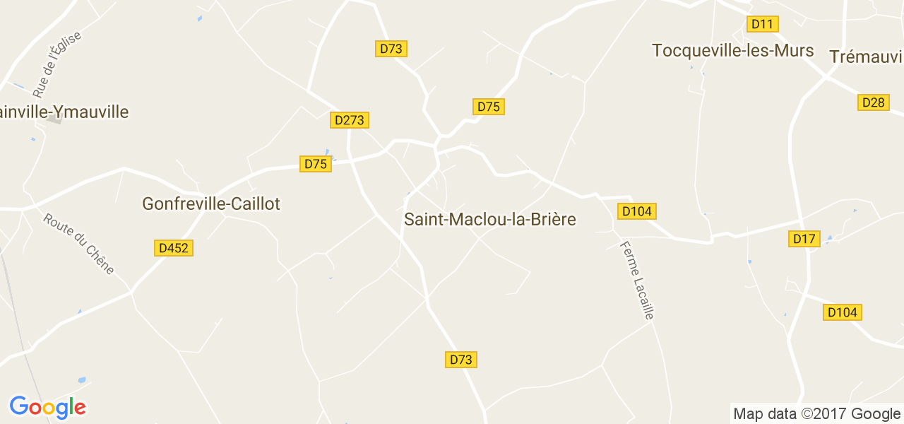 map de la ville de Saint-Maclou-la-Brière