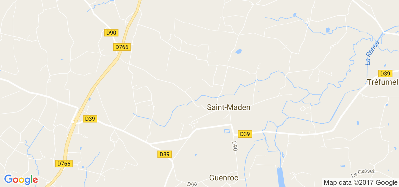 map de la ville de Saint-Maden