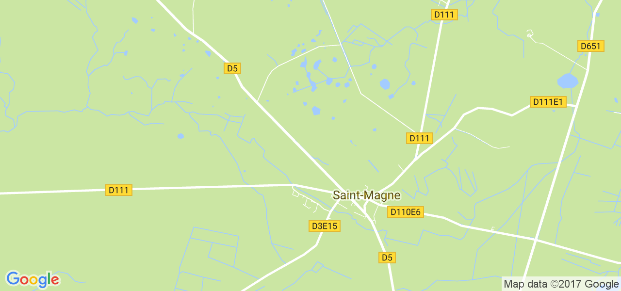 map de la ville de Saint-Magne