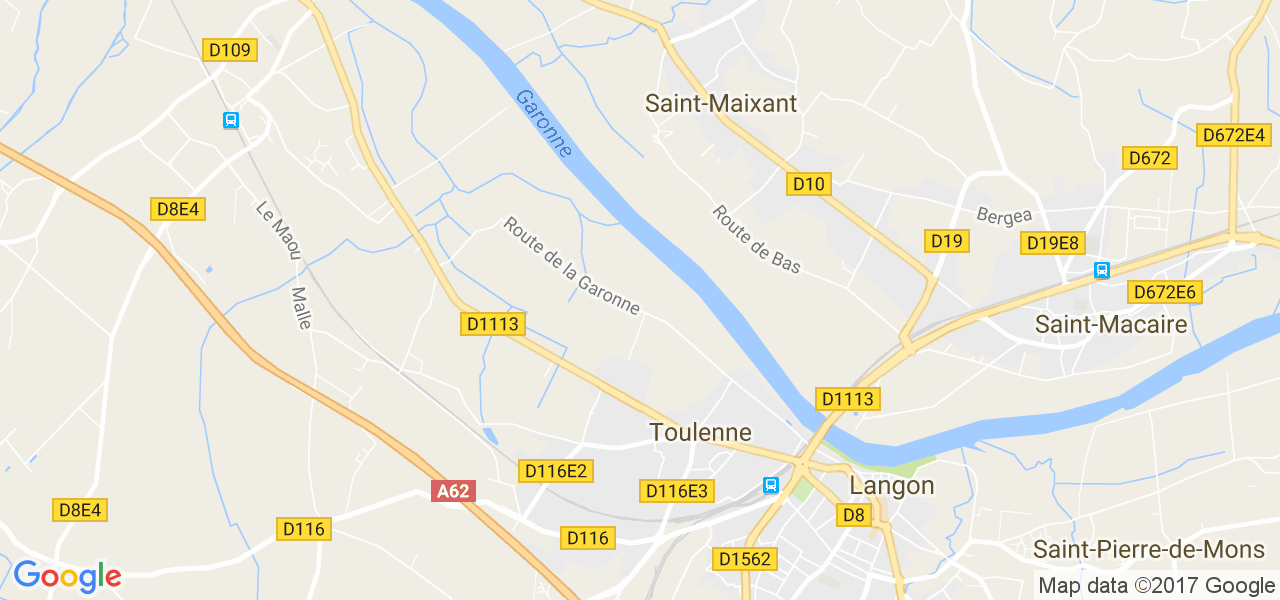 map de la ville de Saint-Maixant