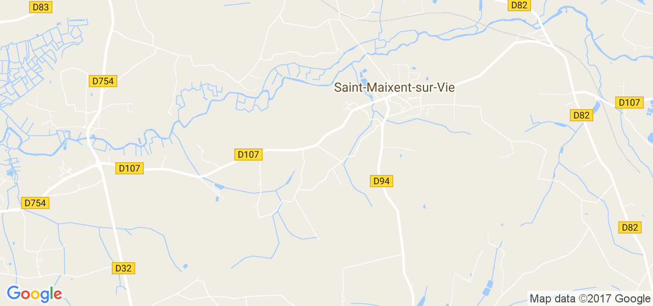 map de la ville de Saint-Maixent-sur-Vie