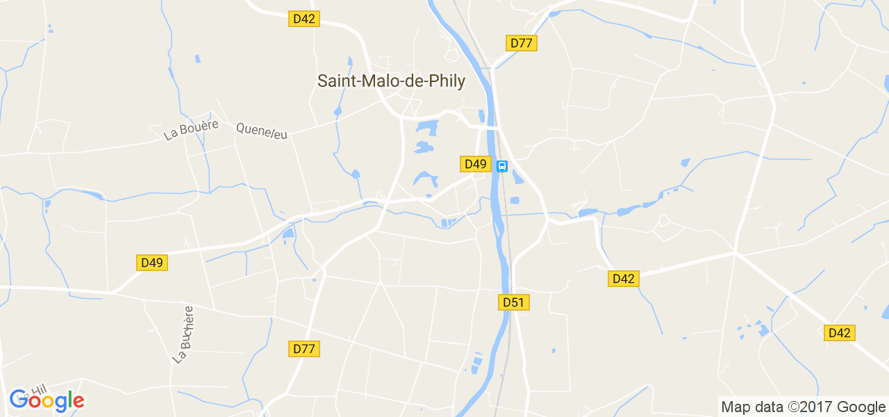 map de la ville de Saint-Malo-de-Phily