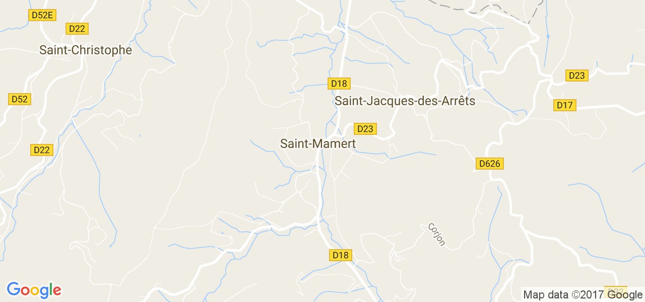 map de la ville de Saint-Mamert