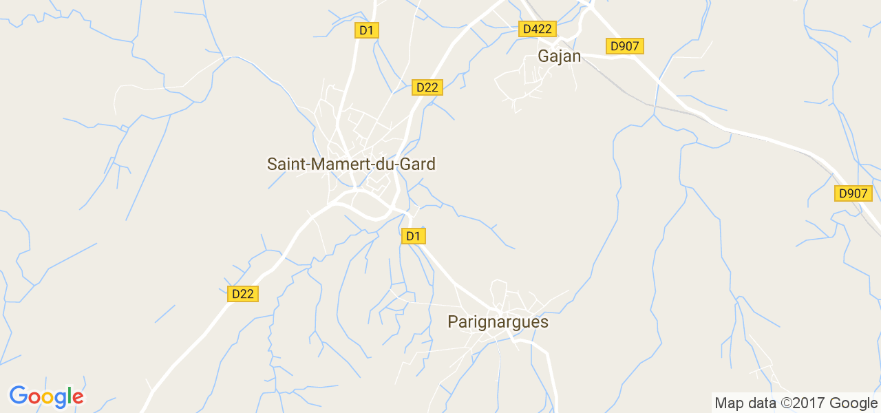 map de la ville de Saint-Mamert-du-Gard