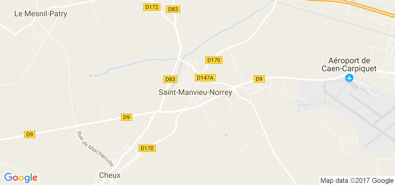 map de la ville de Saint-Manvieu-Norrey