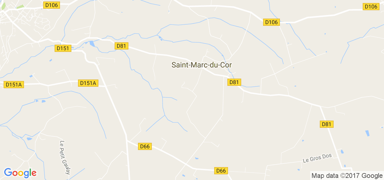 map de la ville de Saint-Marc-du-Cor