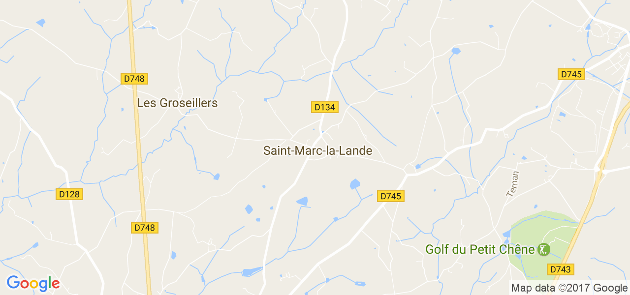 map de la ville de Saint-Marc-la-Lande