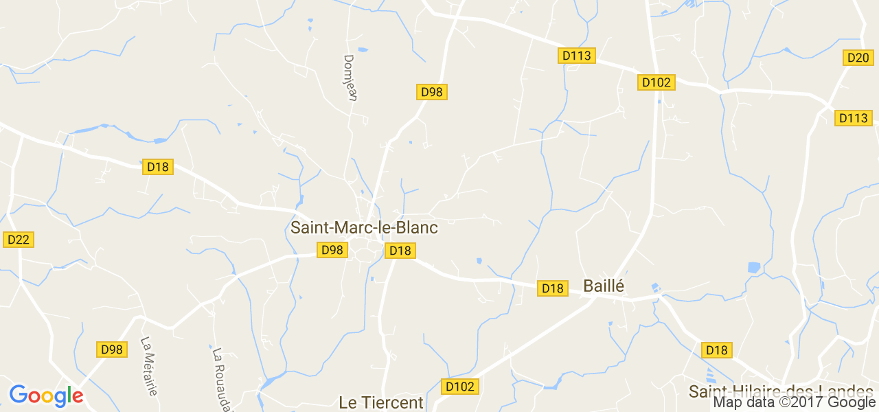 map de la ville de Saint-Marc-le-Blanc