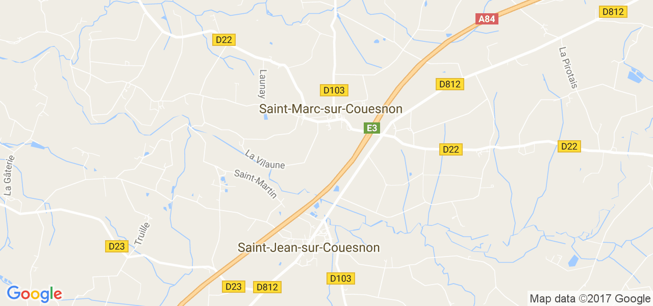 map de la ville de Saint-Marc-sur-Couesnon