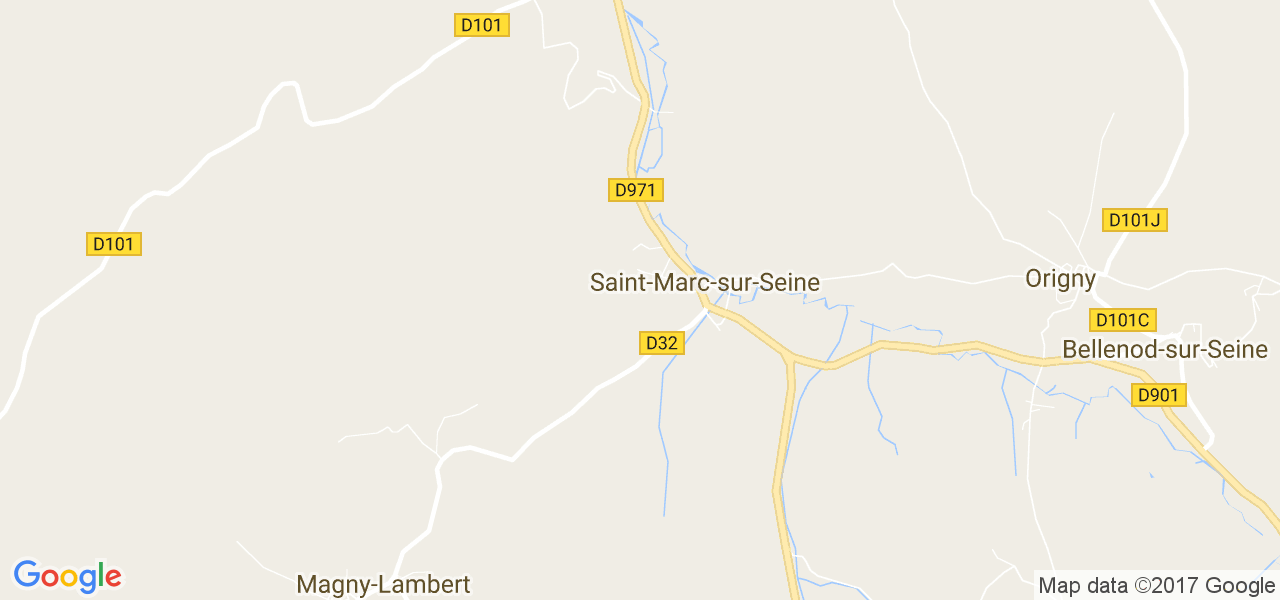 map de la ville de Saint-Marc-sur-Seine