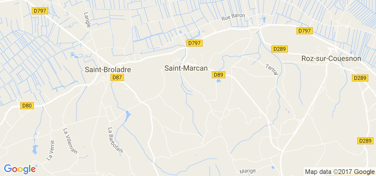 map de la ville de Saint-Marcan