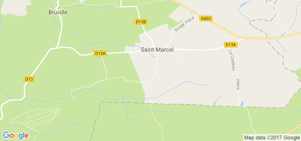 map de la ville de Saint-Marcel