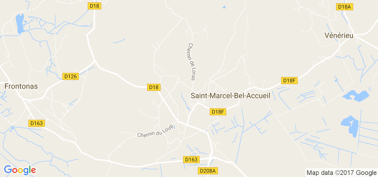 map de la ville de Saint-Marcel-Bel-Accueil