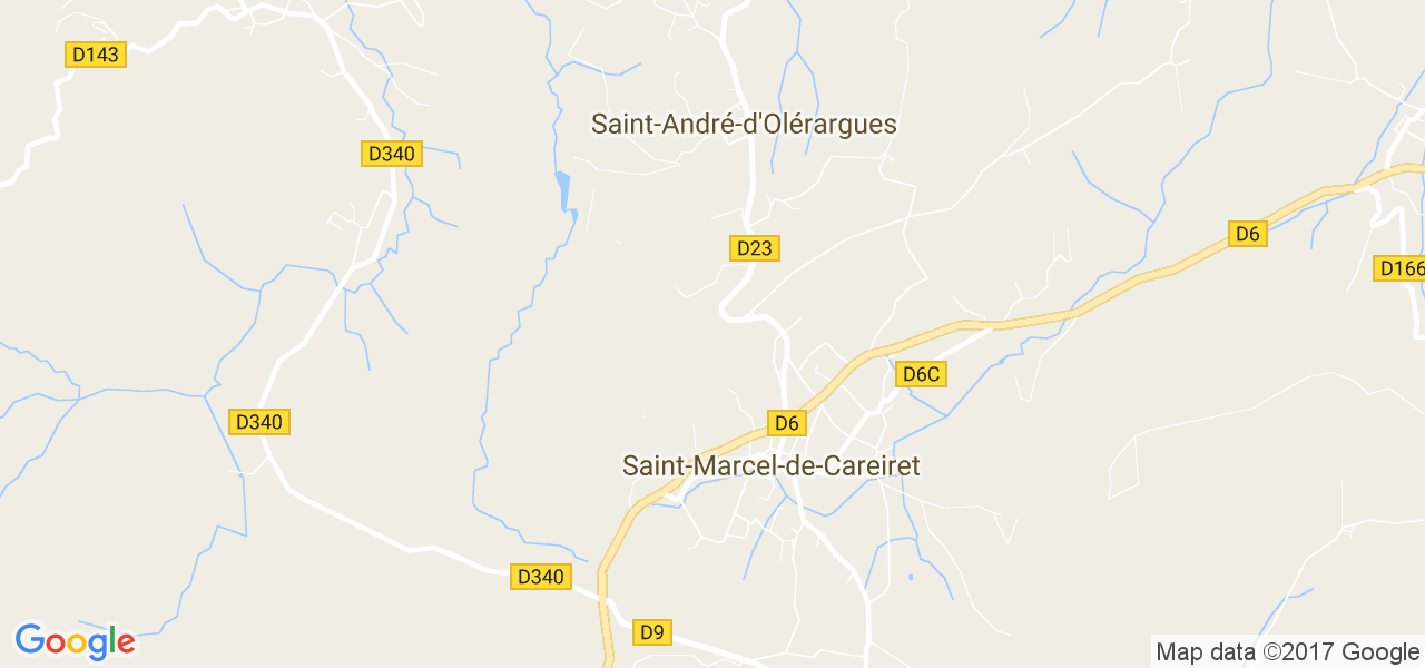 map de la ville de Saint-Marcel-de-Careiret